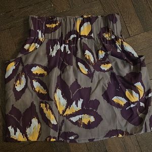 Floral mini skirt